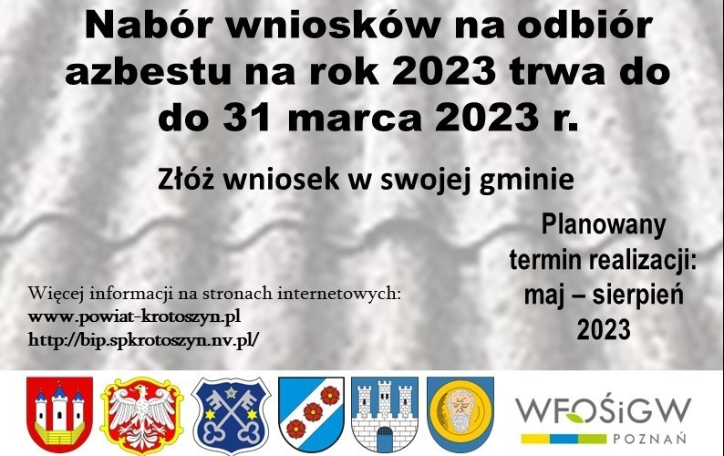 Usuwanie Wyrobów Zawierających Azbest W 2023 R UrzĄd Miejski W Sulmierzycach 0862