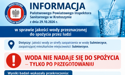 INFORMACJA Państwowego Powiatowego Inspektora Sanitarnego