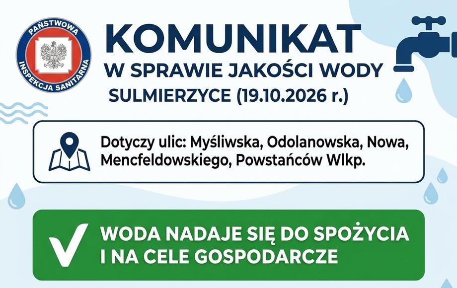Jakość wody w Sulmierzycach